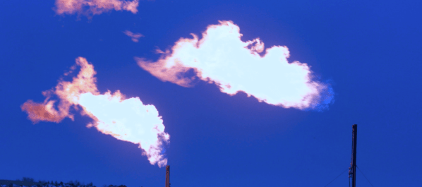 Flaring of gas pipeline